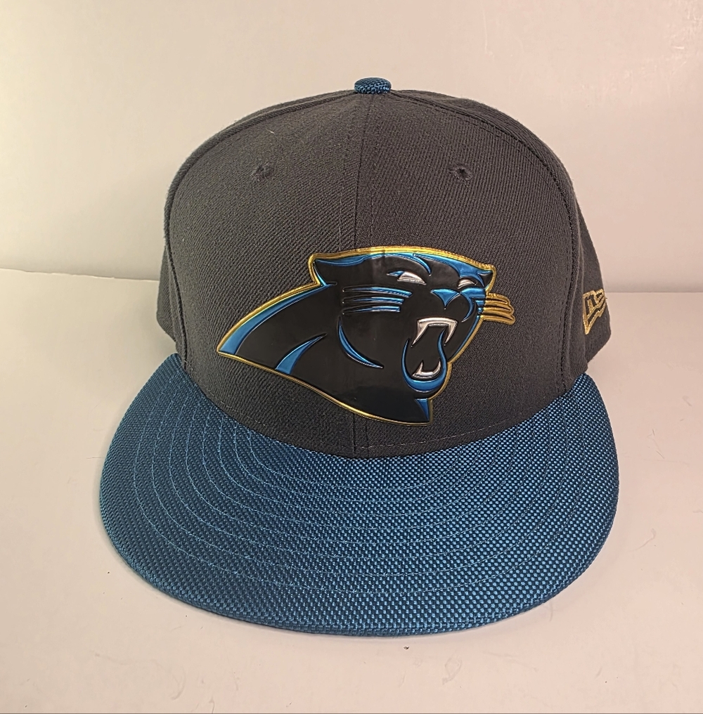 Lot Of 2 VGUC New Era NFL Carolina Panthers 59Fifty Fitted Hats Size 7 1/2 - Picture 9 of 14
